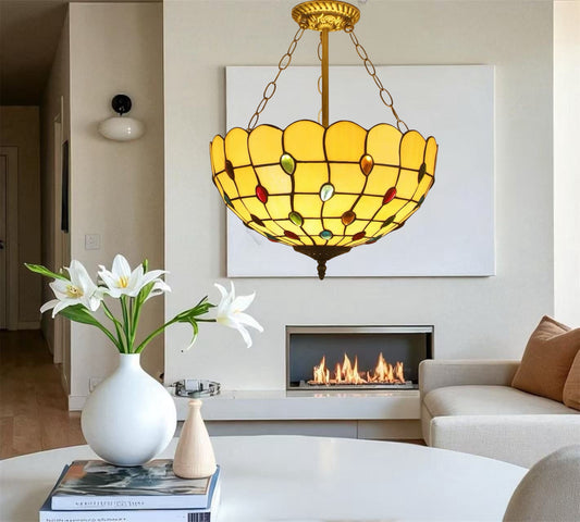 CDH 16" Tiffany Upright Lamp 40cm shade (12103XR)