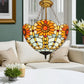 CDH 16" Tiffany Upright Lamp 40cm shade (11003XCR)