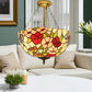 CDH 16" Tiffany Upright Lamp 40cm shade (11006XCR)