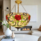 CDH 16" Tiffany Upright Lamp 40cm shade (11007XCR)