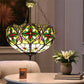 CDH 16" Tiffany Upright Lamp 40cm shade (11008XCR)