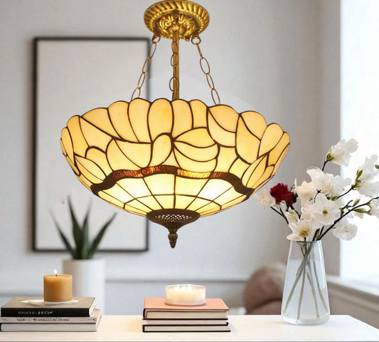 CDH 16" Tiffany Upright Lamp 40cm shade (11009XCR)