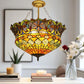 CDH 18" XLARGE Tiffany Upright Lamp 46cm shade (19002YCR)