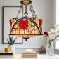 CDH 18" XLARGE Tiffany Upright Lamp 46cm shade (19008CR)