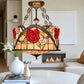 CDH 18" XLARGE Tiffany Upright Lamp 46cm shade (19008CR)