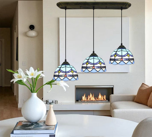 CDH 10” Tiffany Pendant Lamp 20cm shades (12101P3)