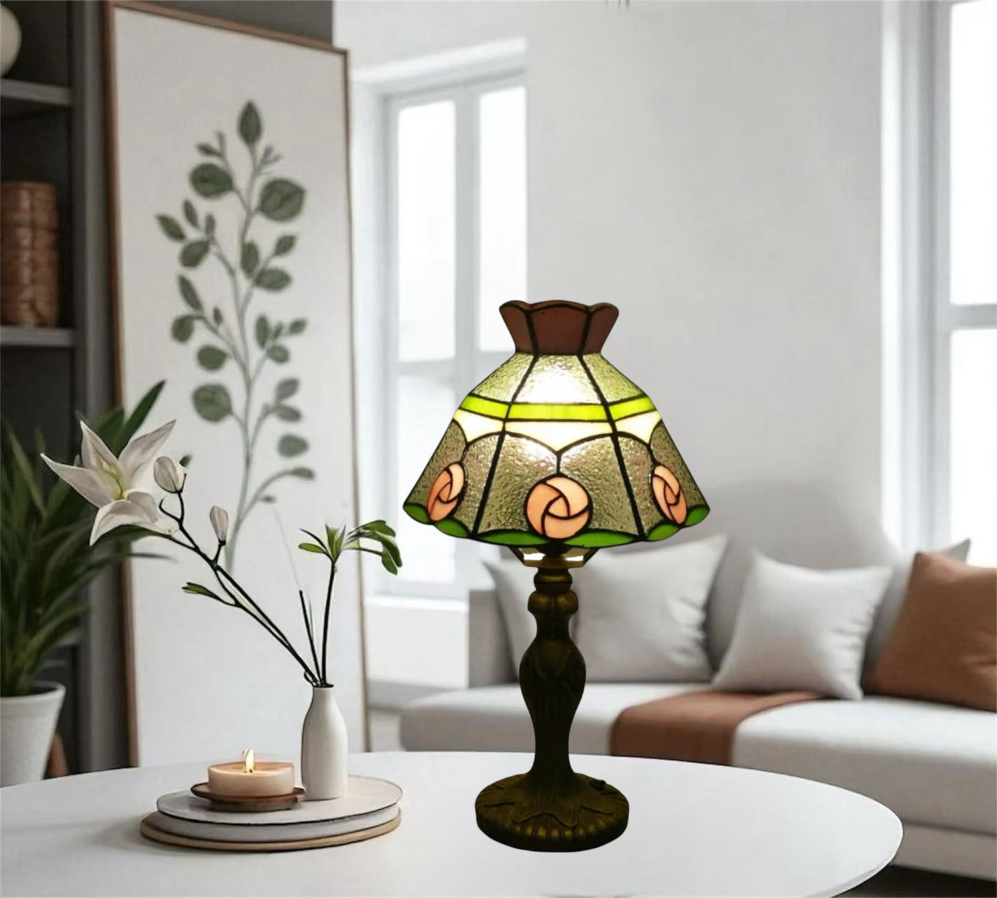 CDH 10" Tiffany Table Lamp with 20cm Shade (12302S)