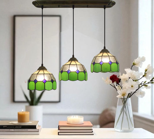CDH 10” Tiffany Pendant Lamp 20cm shades (26006GP3)