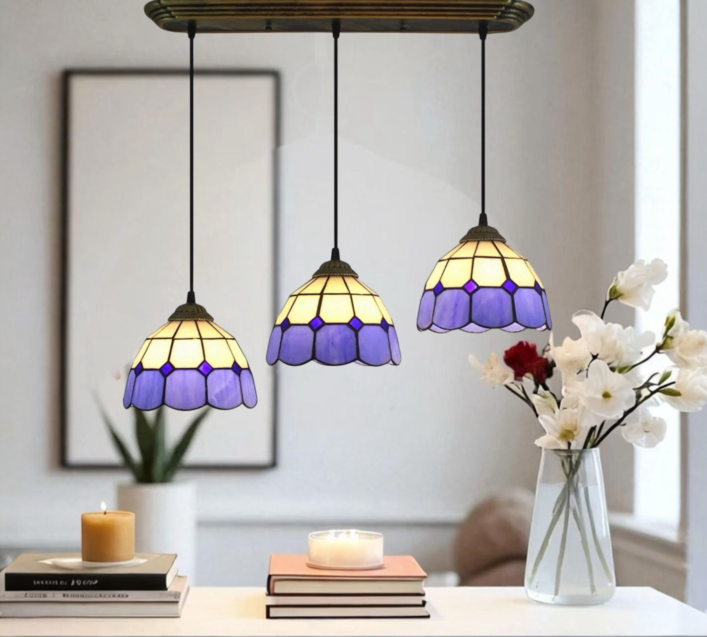 CDH 10” Tiffany Pendant Lamp 20cm shades (26006PP3)