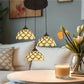 CDH 10” Tiffany Pendant Lamp 20cm shades (12021P3R)