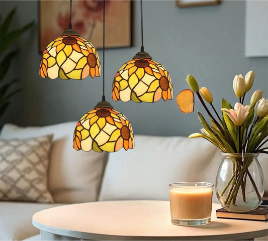 CDH 10” Tiffany Pendant Lamp 20cm shades (12068P3R)