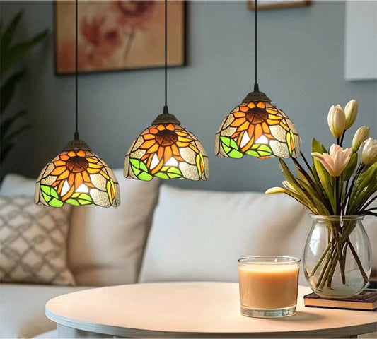 CDH 10” Tiffany Pendant Lamp 20cm shades (12069P3)