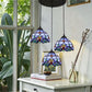 CDH 10” Tiffany Pendant Lamp 20cm shades (15008P3R)