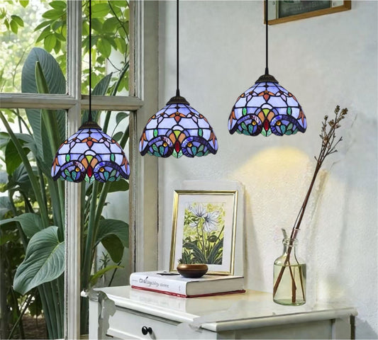 CDH 10” Tiffany Pendant Lamp 20cm shades (15008P3)