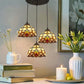 CDH 10” Tiffany Pendant Lamp 20cm shades (12025P3R)