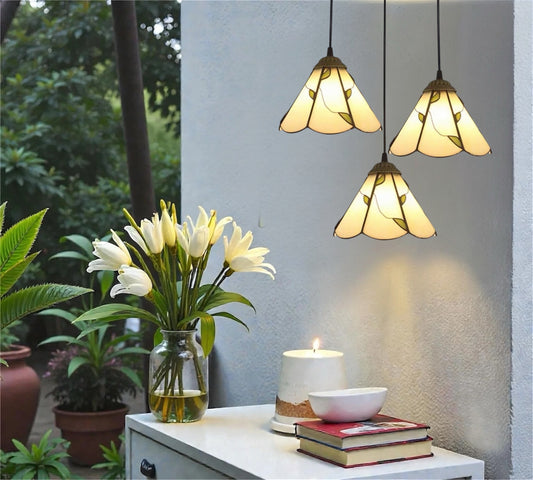 CDH 10” Tiffany Pendant Lamp 20cm shades (26009WP3R)