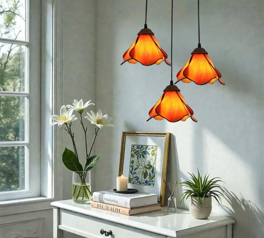 CDH 10” Tiffany Pendant Lamp 20cm shades (12034OP3R)