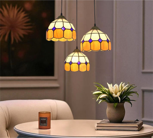 CDH 10” Tiffany Pendant Lamp 20cm shades (26006YP3R)