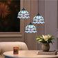 CDH 10” Tiffany Pendant Lamp 20cm shades (12101P3R)