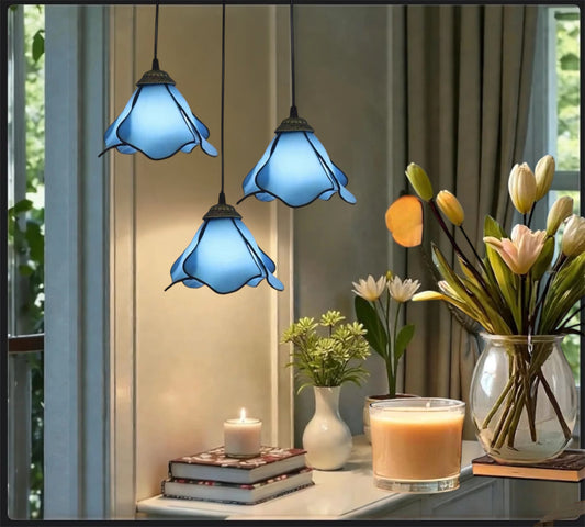 CDH 10” Tiffany Pendant Lamp 20cm shades (12034BP3R)