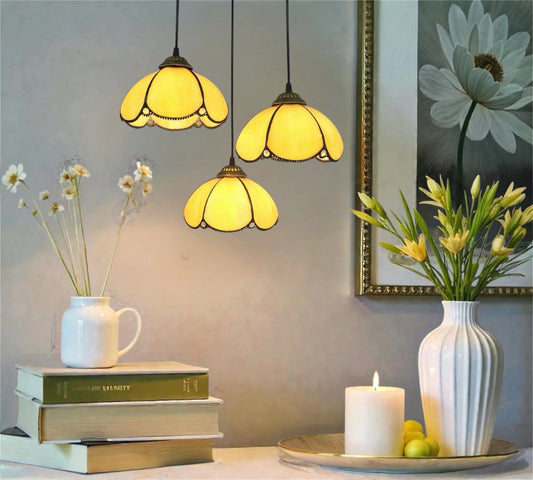 CDH 10” Tiffany Pendant Lamp 20cm shades (26007P3R)