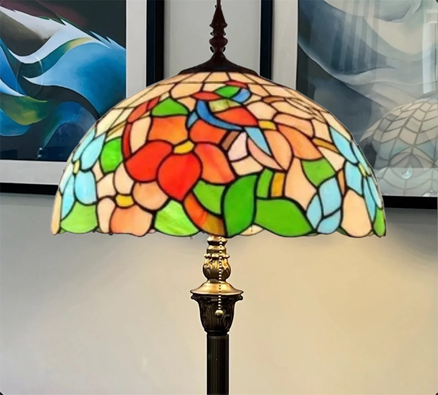 CDH Tiffany Floor Lamp (16027) 16" 40CM Shade