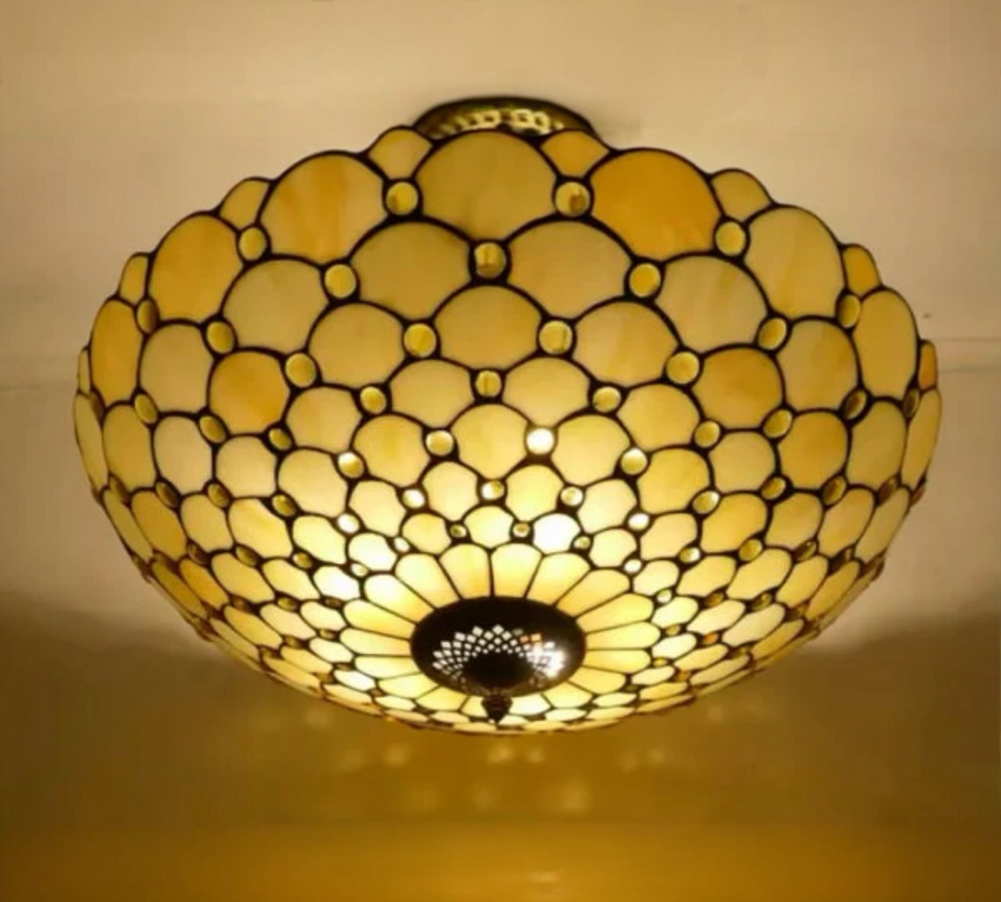 CDH 20” XLARGE Tiffany Upright Lamp with 50cm shade (19021CR)