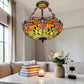 CDH 20” XLARGE Tiffany Upright Lamp with 50cm shade (19015CRX)