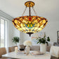 CDH 20” XLARGE Tiffany Upright Lamp with 50cm shade (19018CRX)