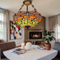 CDH 20” XLARGE Tiffany Upright Lamp with 50cm shade (19015CRX)