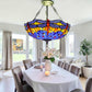 CDH 20” XLARGE Tiffany Upright Lamp with 50cm shade (16117XCR)