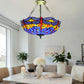 CDH 20” XLARGE Tiffany Upright Lamp with 50cm shade (16117XCR)