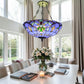 CDH 20” XLARGE Tiffany Upright Lamp with 50cm shade (19017XCR)