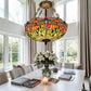 CDH 20” XLARGE Tiffany Upright Lamp with 50cm shade (19015CRX)