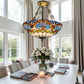 CDH 20” XLARGE Tiffany Upright Lamp with 50cm shade (19019CRX)