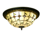 CDH 16" Tiffany Style Flush Mount Ceiling Lights with 40cm Shade (26009CM)