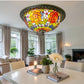 CDH 16" Tiffany Style Flush Mount Ceiling Lights with 40cm Shade (15013CM)