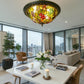 CDH 16" Tiffany Style Flush Mount Ceiling Lights with 40cm Shade (16059CM)