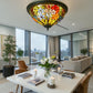 CDH 16" Tiffany Style Flush Mount Ceiling Lights with 40cm Shade (15016CM)