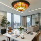 CDH 16" Tiffany Style Flush Mount Ceiling Lights with 40cm Shade (15017CM)