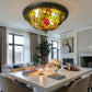 CDH 16" Tiffany Style Flush Mount Ceiling Lights with 40cm Shade (16059CM)