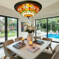 CDH 16" Tiffany Style Flush Mount Ceiling Lights with 40cm Shade (15017CM)
