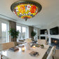 CDH 16" Tiffany Style Flush Mount Ceiling Lights with 40cm Shade (15013CM)