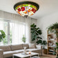 CDH 16" Tiffany Style Flush Mount Ceiling Lights with 40cm Shade (12098CM)