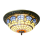CDH 16" Tiffany Style Flush Mount Ceiling Lights with 40cm Shade (16025BCM)