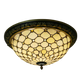 CDH 16" Tiffany Style Flush Mount Ceiling Lights with 40cm Shade (16058CM)
