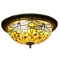 CDH 16" Tiffany Style Flush Mount Ceiling Lights with 40cm Shade (16035CM)