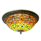 CDH 16" Tiffany Style Flush Mount Ceiling Lights with 40cm Shade (16812CM)