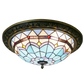 CDH 16" Tiffany Style Flush Mount Ceiling Lights with 40cm Shade (16101CM)