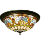 CDH 16" Tiffany Style Flush Mount Ceiling Lights with 40cm Shade (16045CM)
